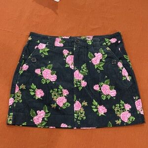 Wild Fable Floral Corduroy Skirt